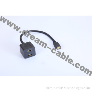 Splitter HDMI Cable/HDMI 1 Male to 2 Female Cable (YTX33)